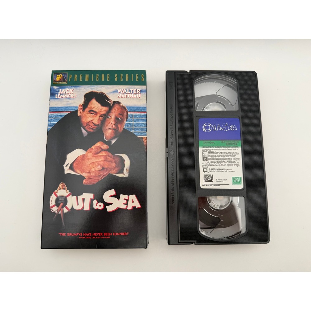 Out to Sea VHS 1997 Jack Lemmon Walter Matthau 20th Century Fox Premiere Series